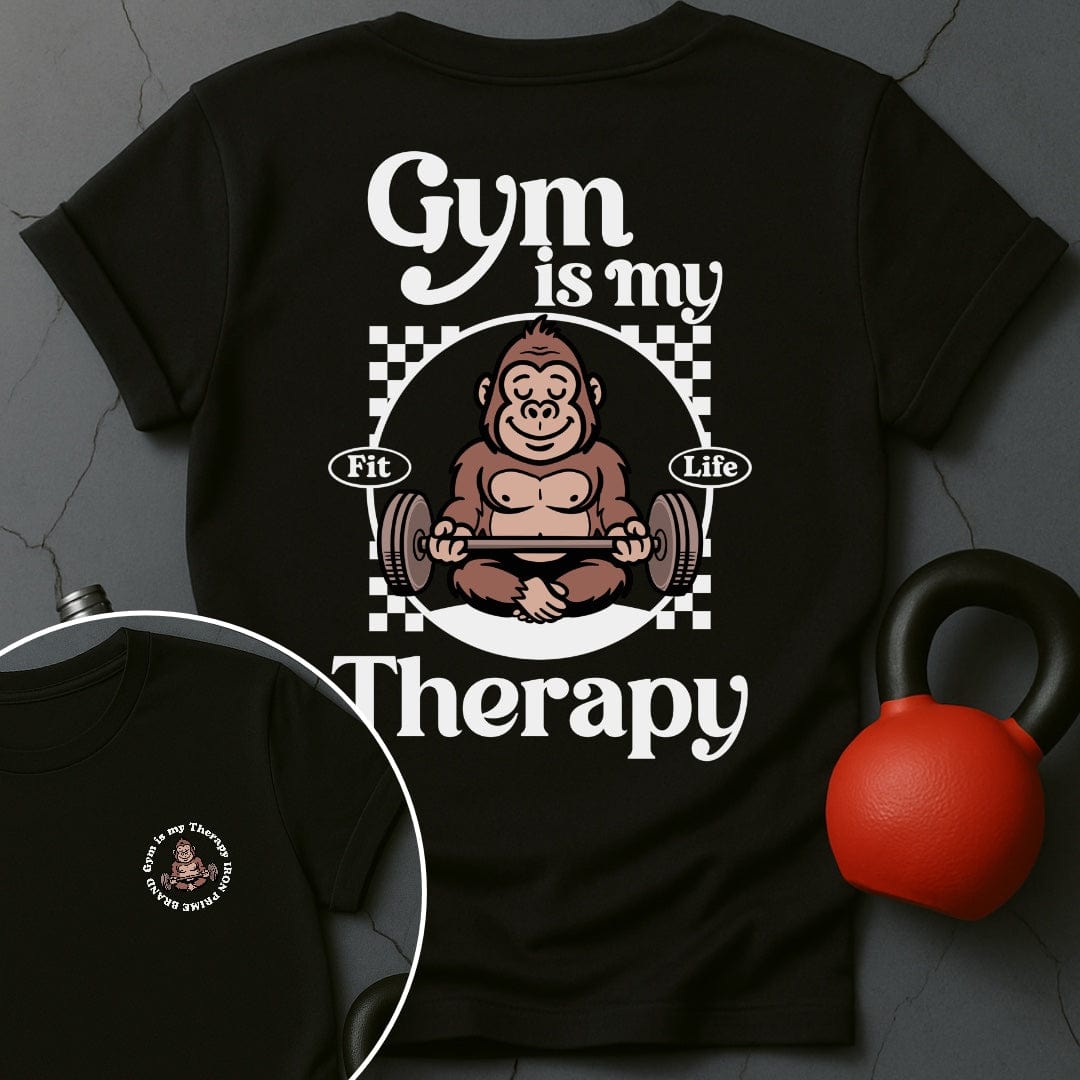 Gym Is My Therapy Gorilla T-Shirt