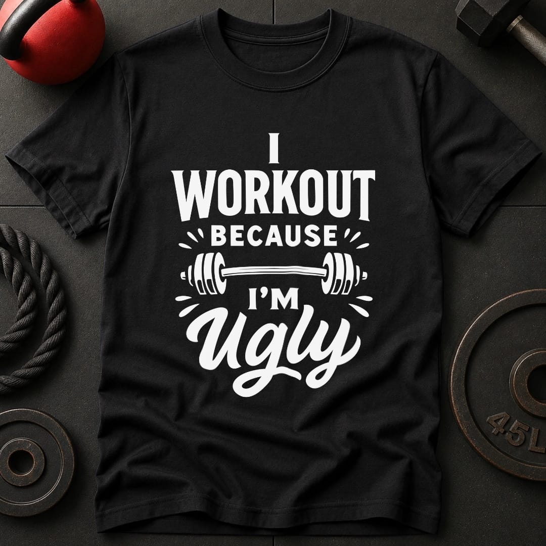 I Work out Because I'm Ugly T-Shirt