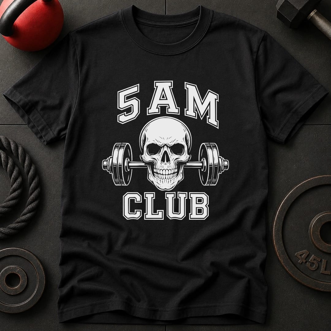 5 AM Club Skull Gym T-Shirt