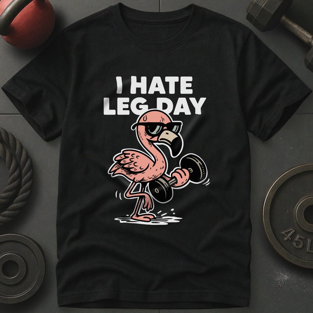 I Hate Leg Day Weightlifting Gym T-Shirt