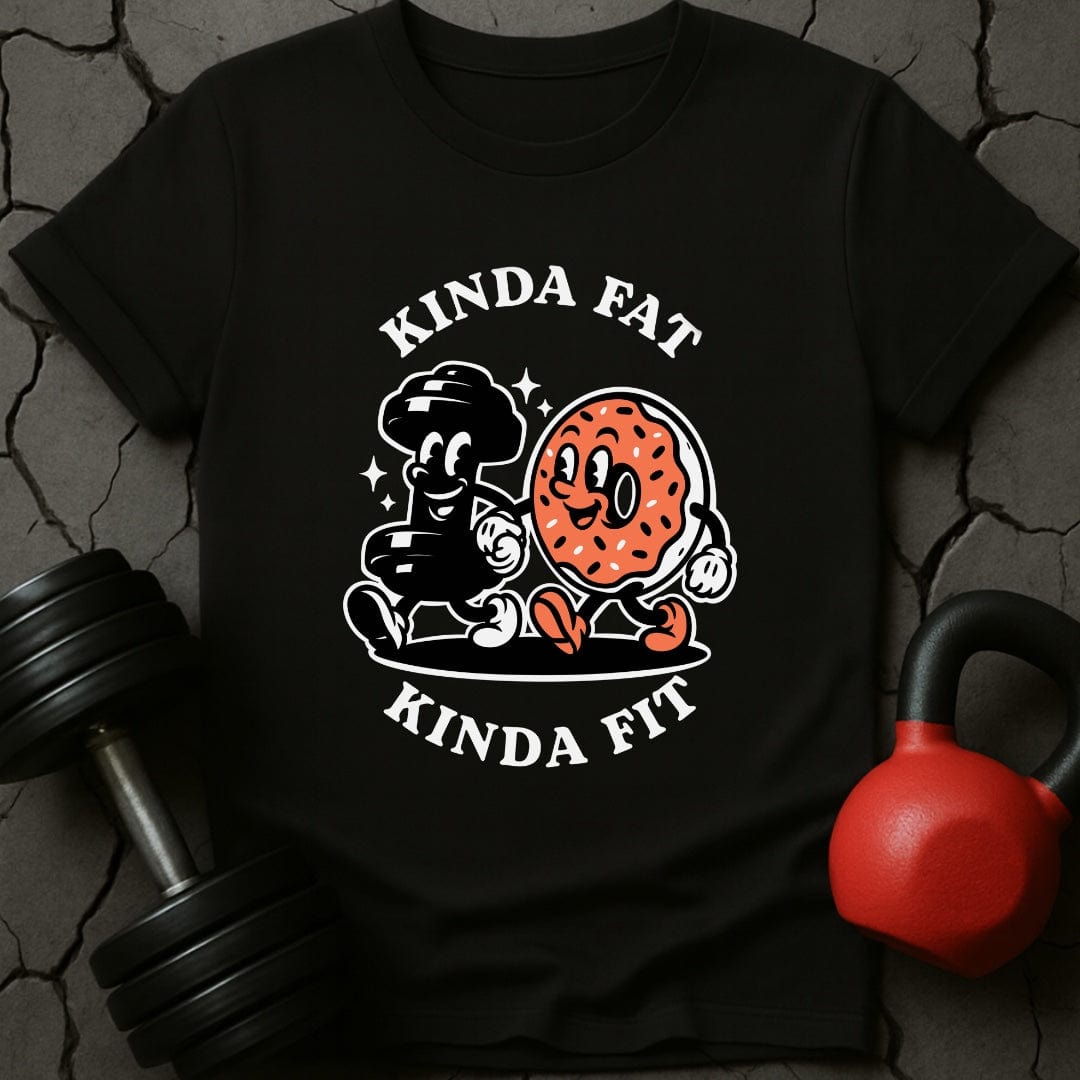 Kinda Fat Kinda Fit Retro Gym T-Shirt