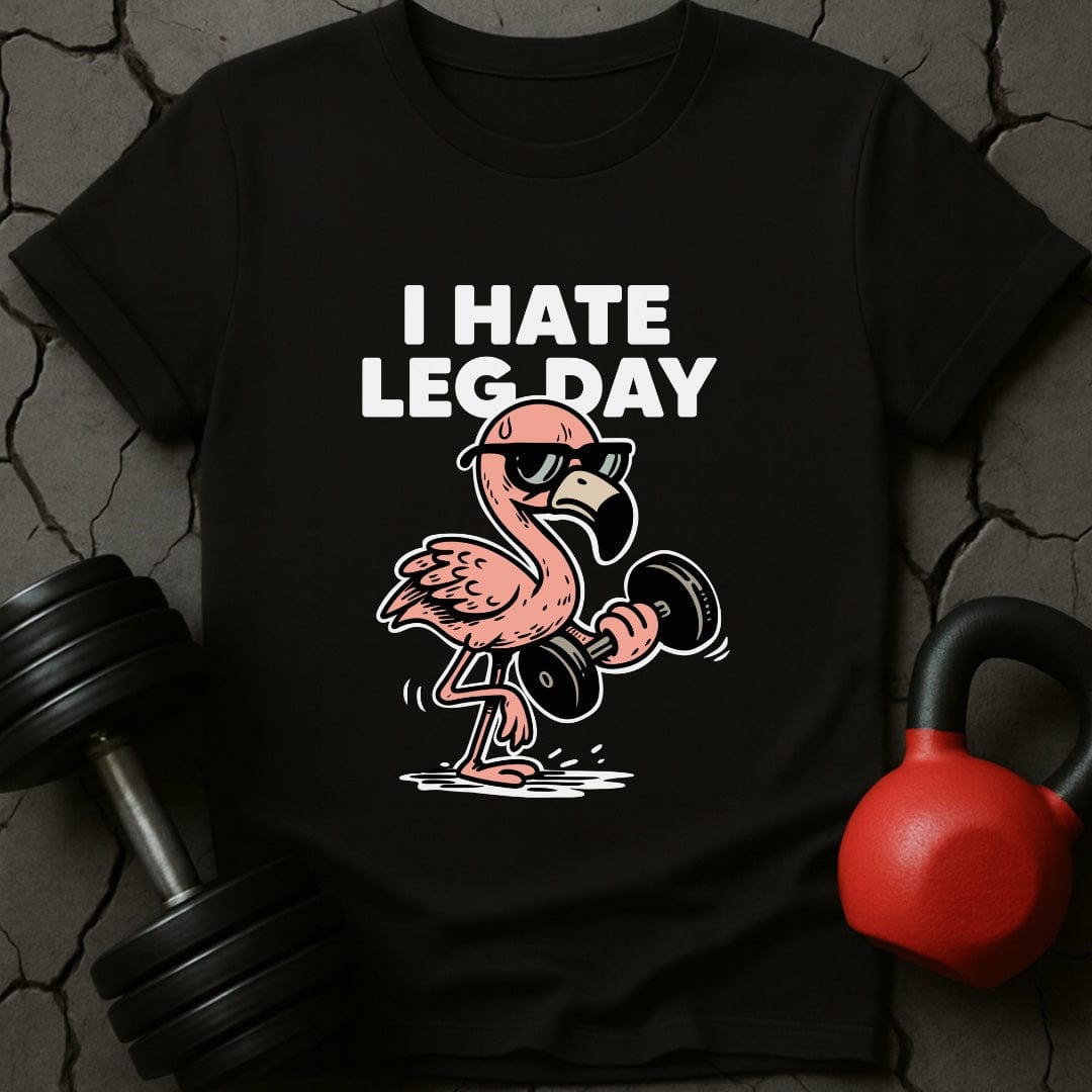 I Hate Leg Day Weightlifting Gym T-Shirt