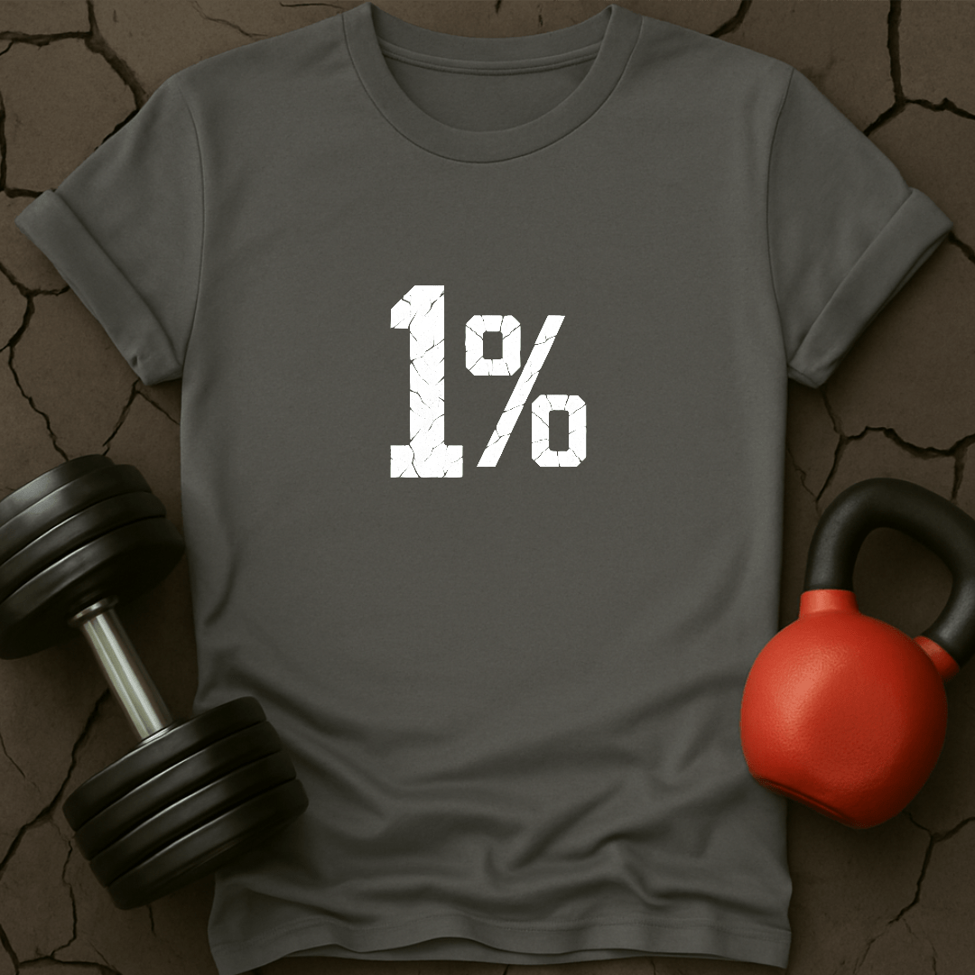 1 % Weightlifting Gym Lover T-Shirt