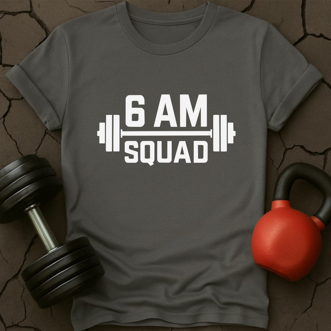 6 AM Squad Weightlifting Gym T-Shirt