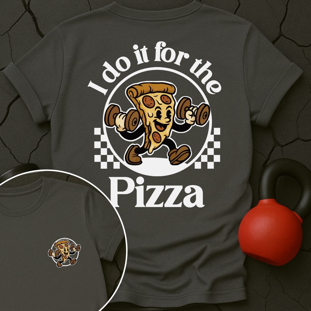 I Do It For The Pizza Retro T-Shirt
