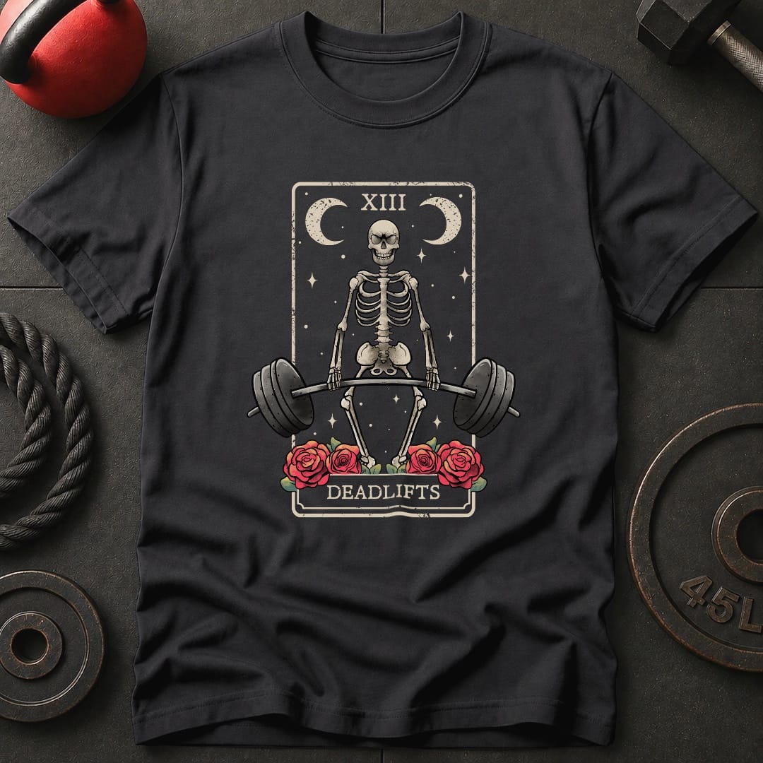 Deadlift Tarot Card T-Shirt