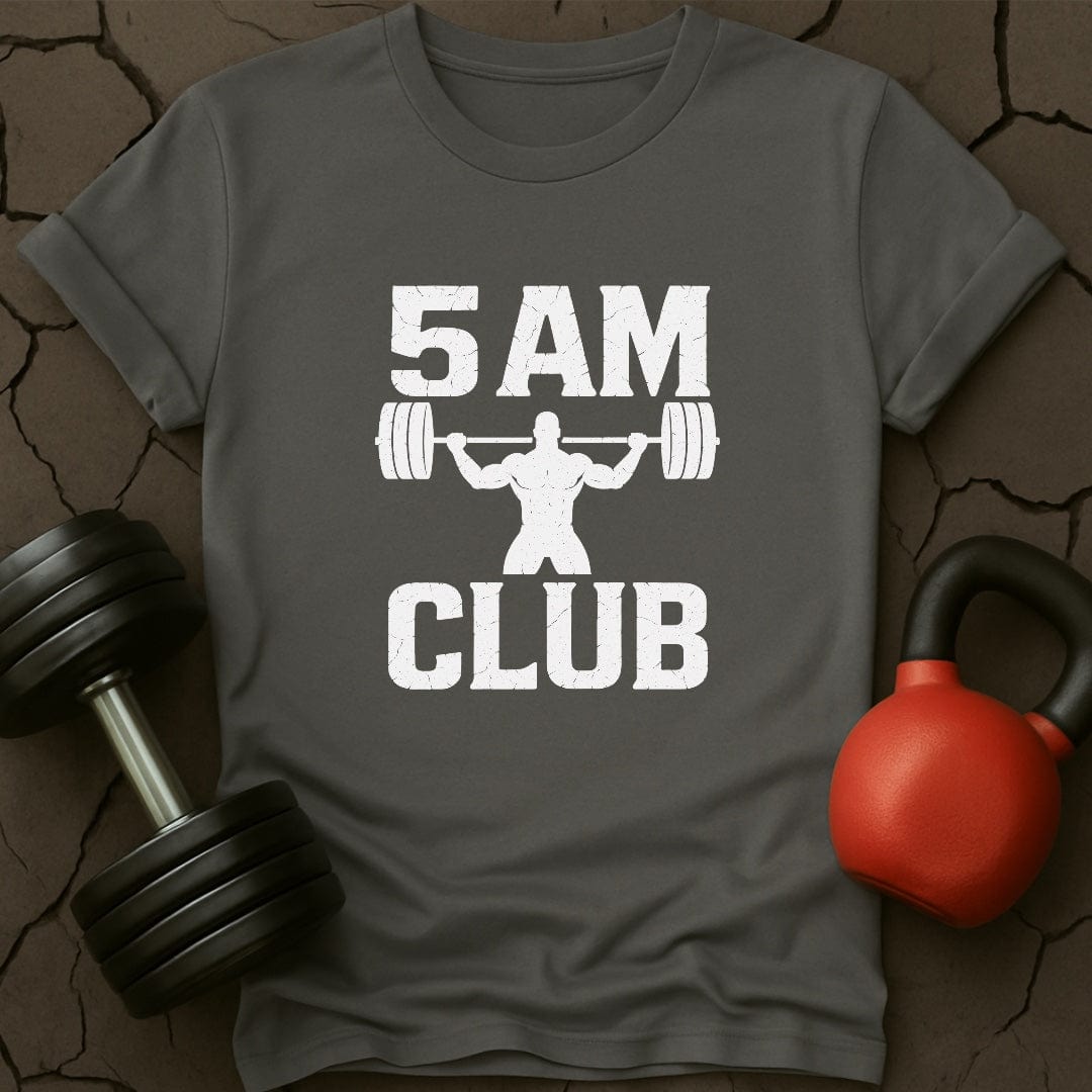 5 AM Club Weightlifting Gym T-Shirt