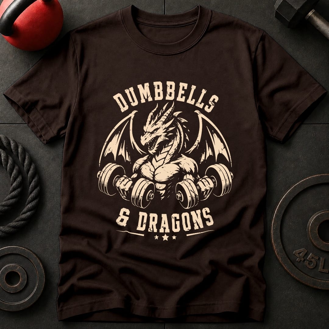 Dumbbells & Dragons T-shirt