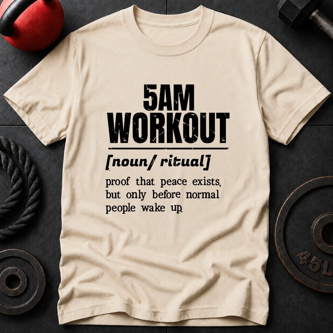5AM Workout Vocabulary T-shirt