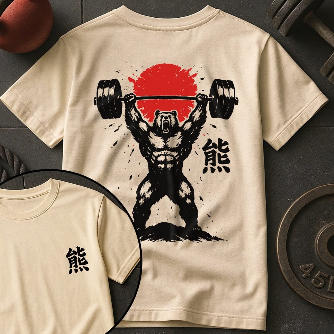 Bear Weightlifting Japan Hinomaru Gym T-Shirt