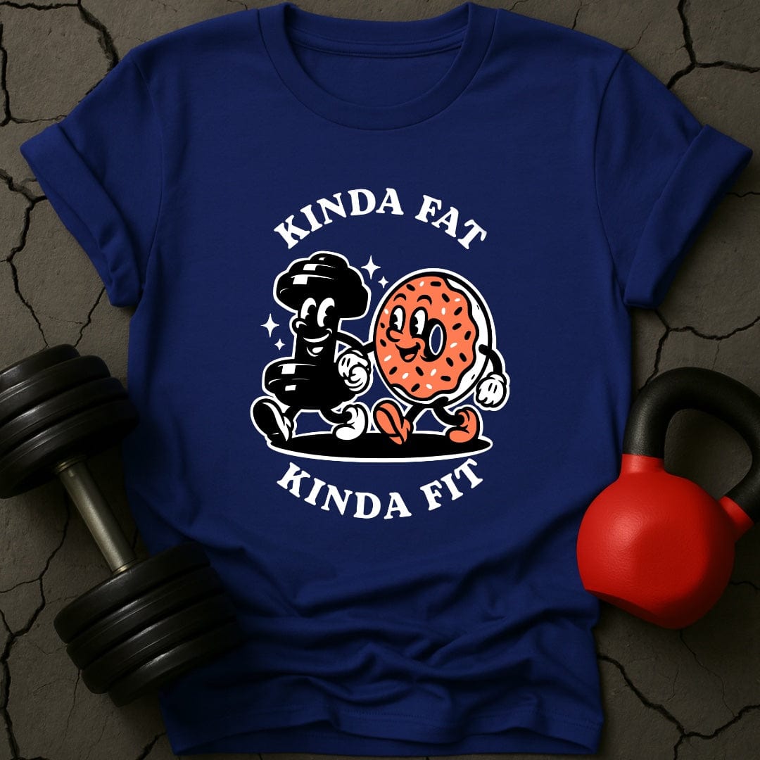 Kinda Fat Kinda Fit Retro Gym T-Shirt