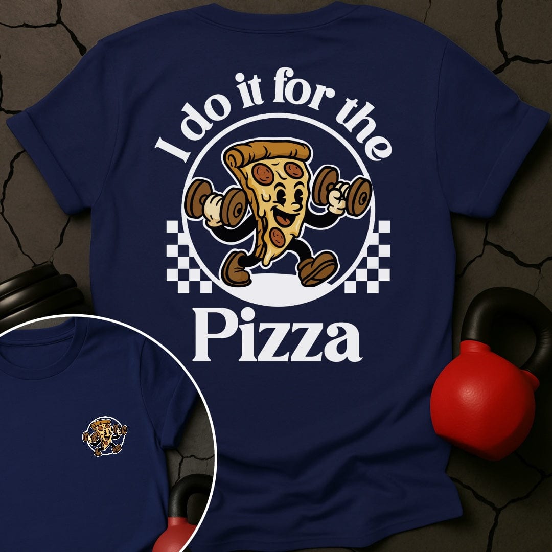 I Do It For The Pizza Retro T-Shirt
