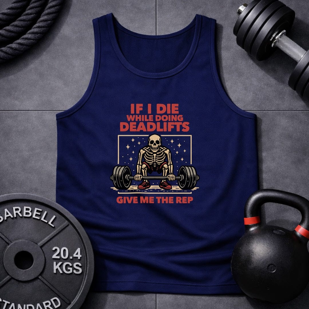 If I Die Deadlifting Unisex Tank