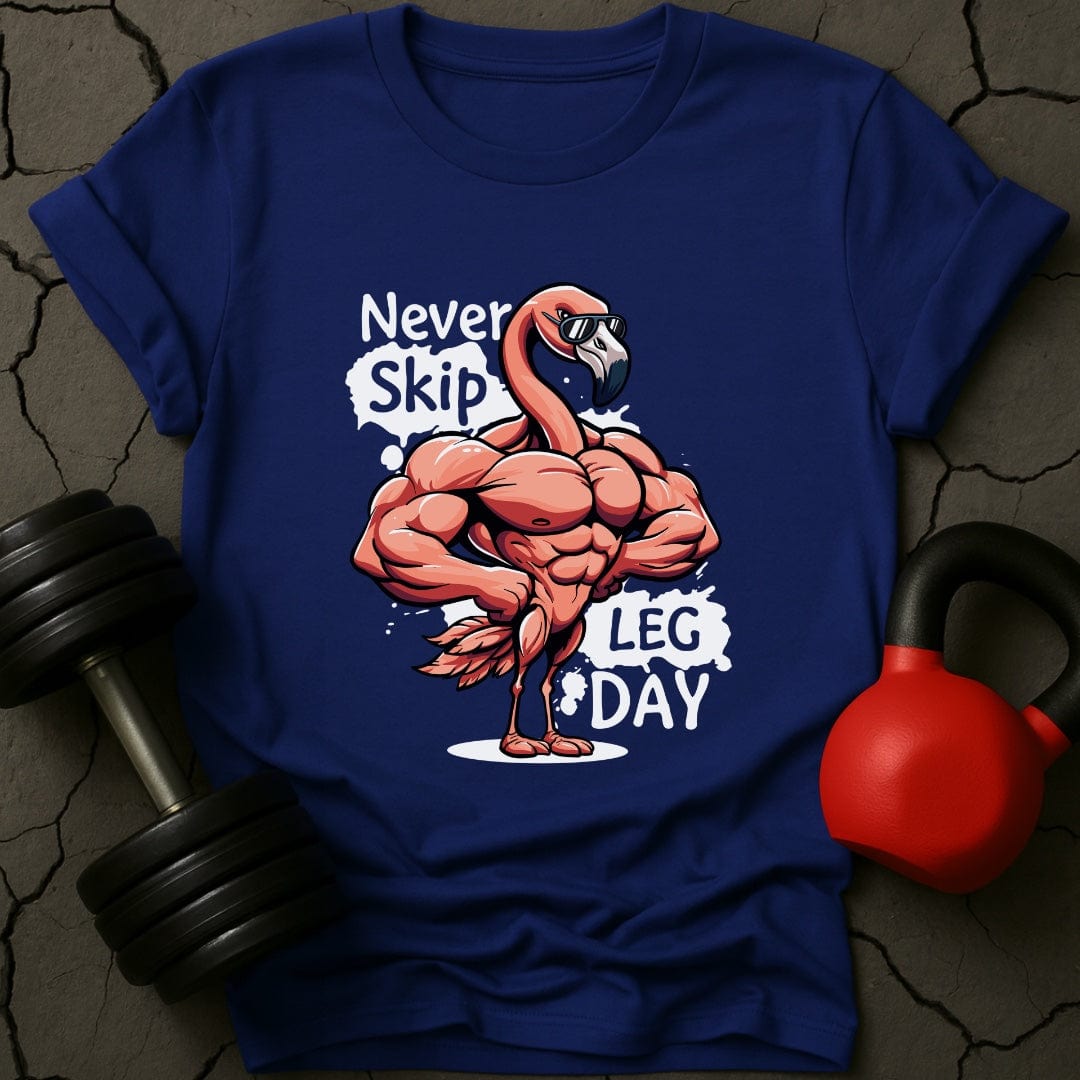 Never Skip Leg Day Flamingo T-Shirt