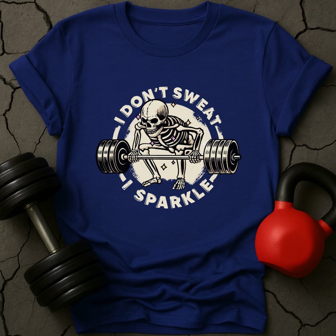 I Don't Sweat I Sparkle Skeleton T-Shirt