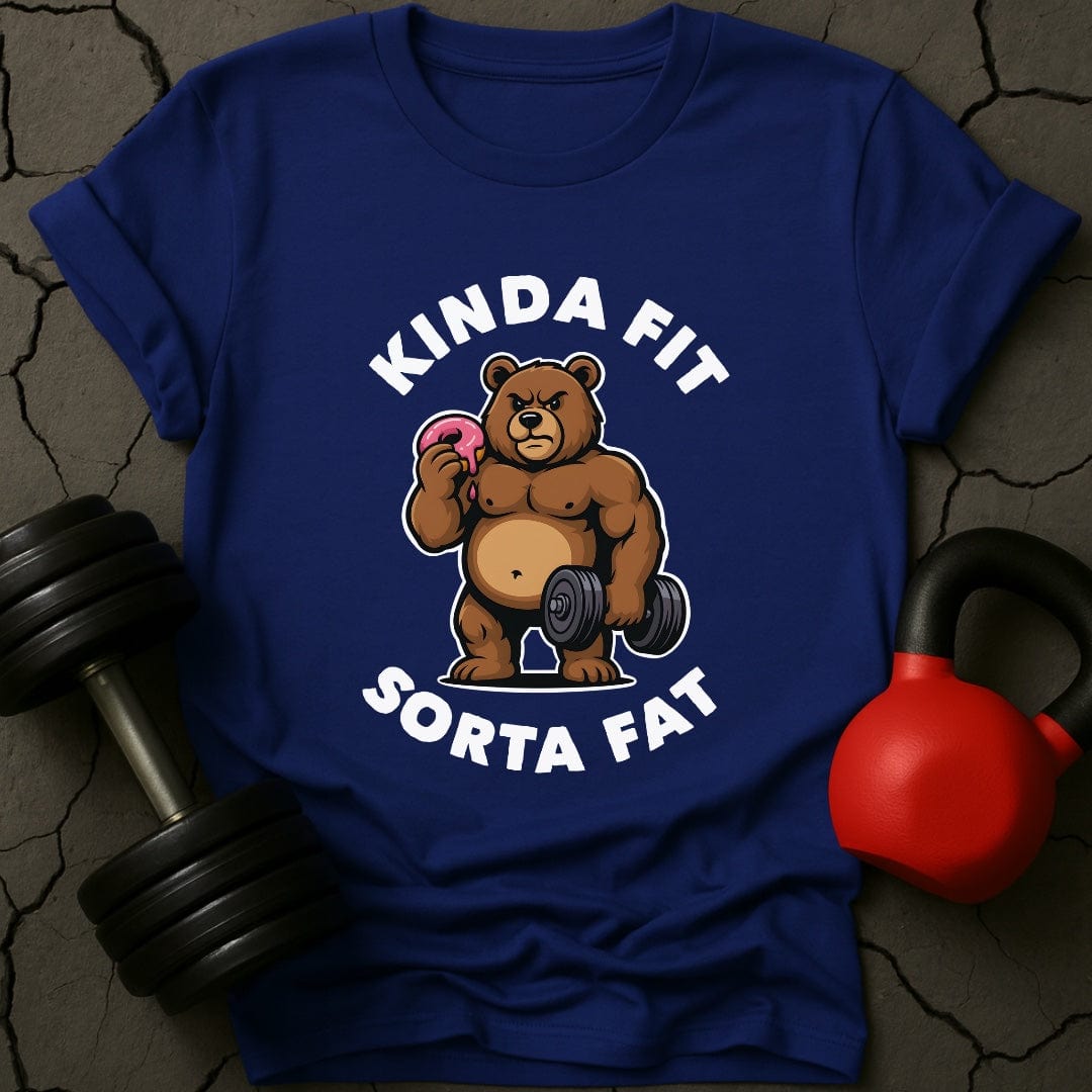 Kinda Fit Sorta Fat Bear Donut Gym T-Shirt