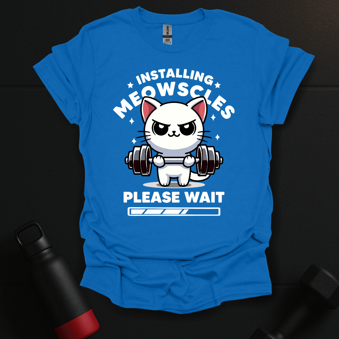 Installing Muscles Cat T-Shirt