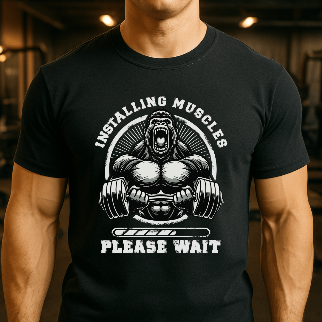 Installing Muscles Gorilla T-Shirt