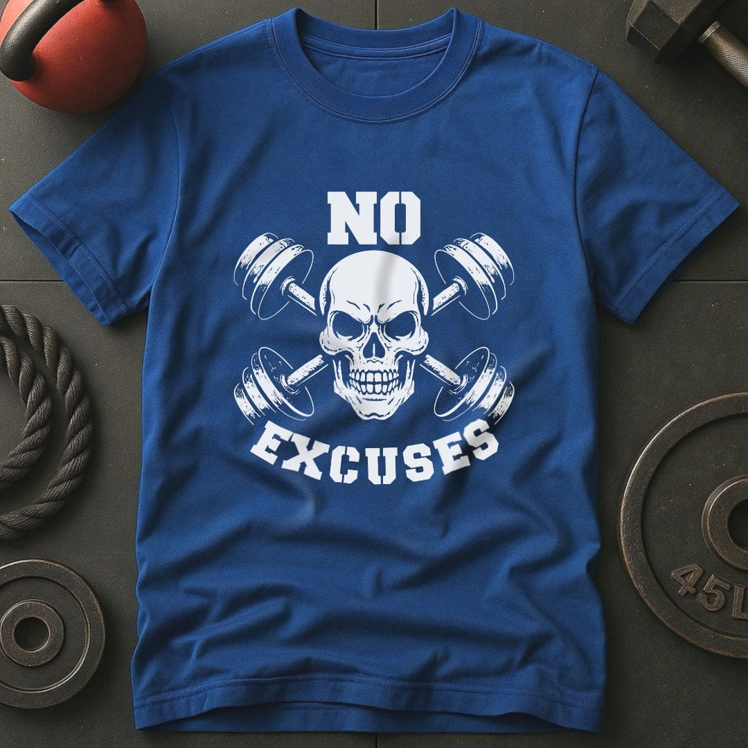 No Excuses Skull Gym T-Shirt