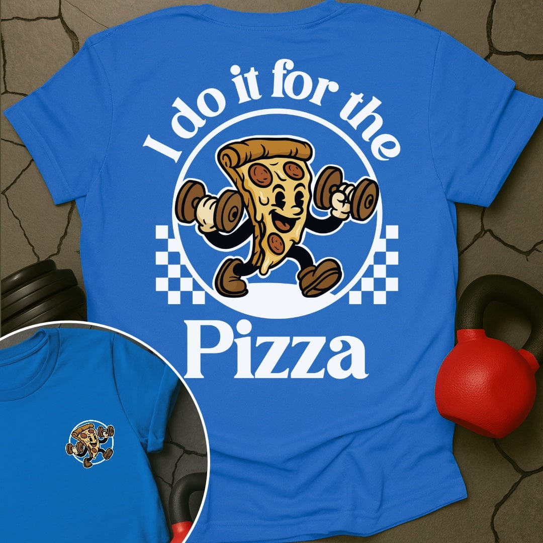 I Do It For The Pizza Retro T-Shirt