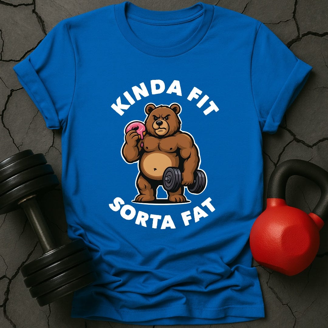 Kinda Fit Sorta Fat Bear Donut Gym T-Shirt