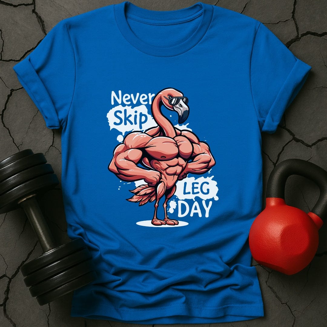 Never Skip Leg Day Flamingo T-Shirt