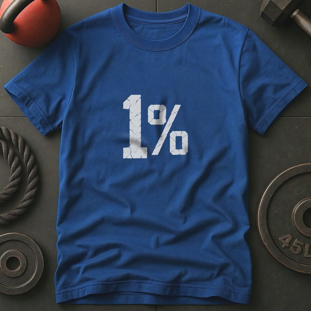 1 % Weightlifting Gym Lover T-Shirt