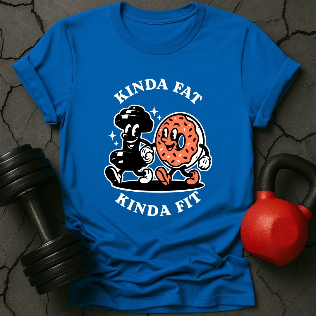 Kinda Fat Kinda Fit Retro Gym T-Shirt