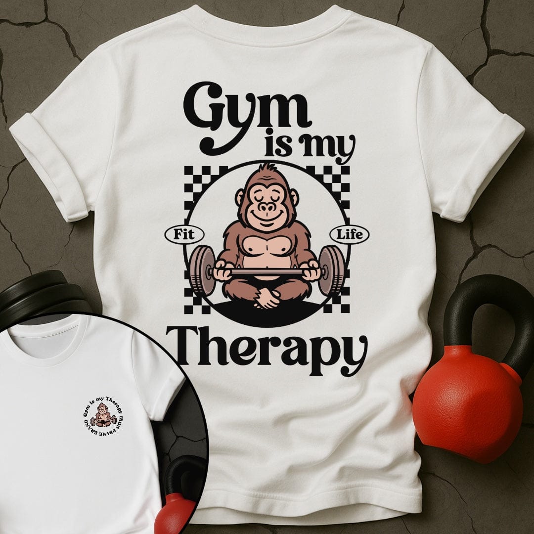 Gym Is My Therapy Gorilla T-Shirt