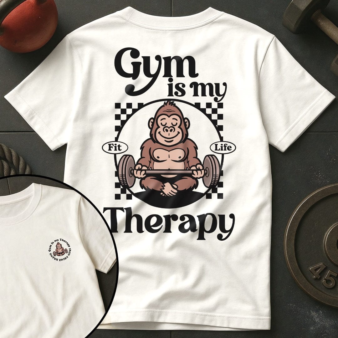 Gym Is My Therapy Gorilla T-Shirt
