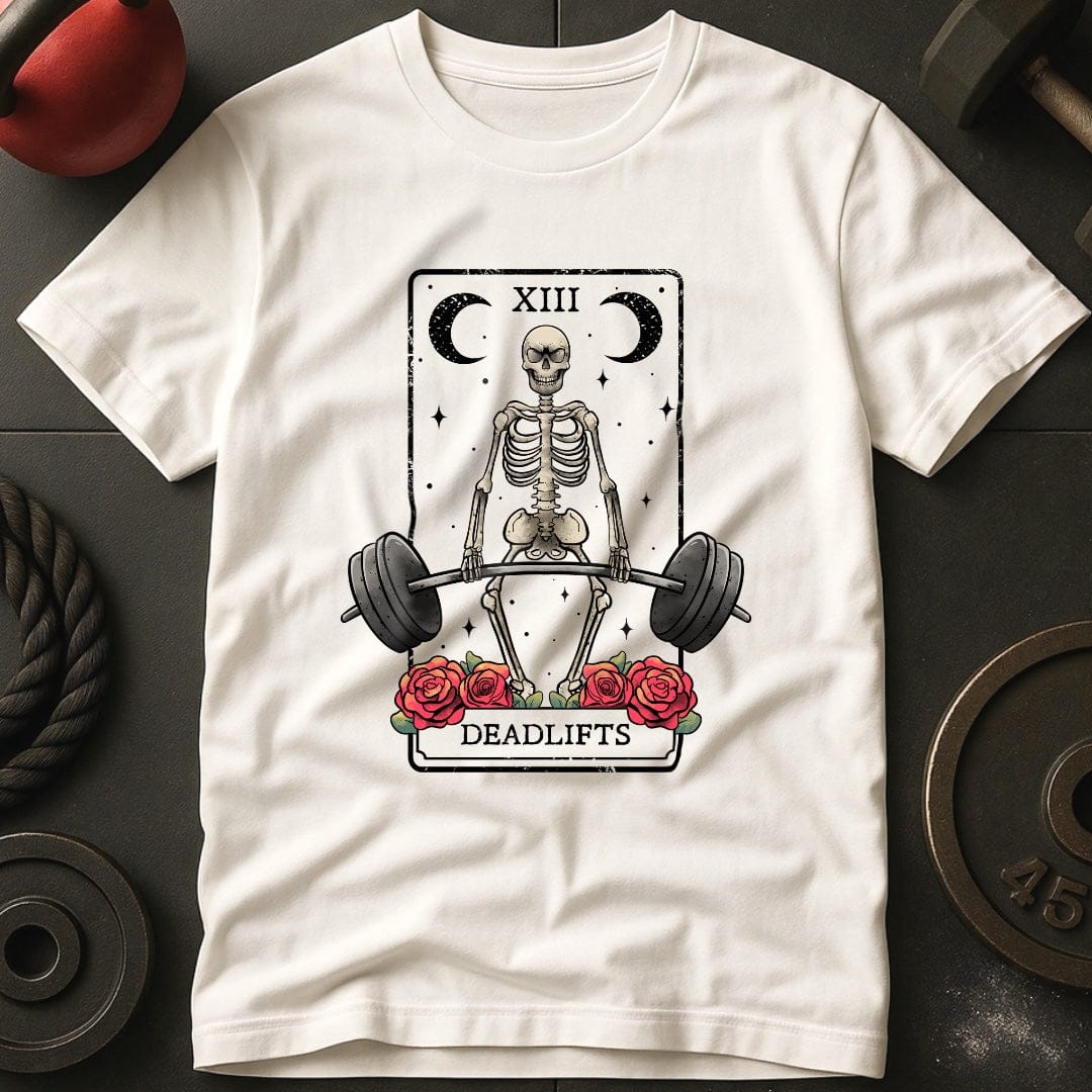 Deadlift Tarot Cards Skeleton T-Shirt