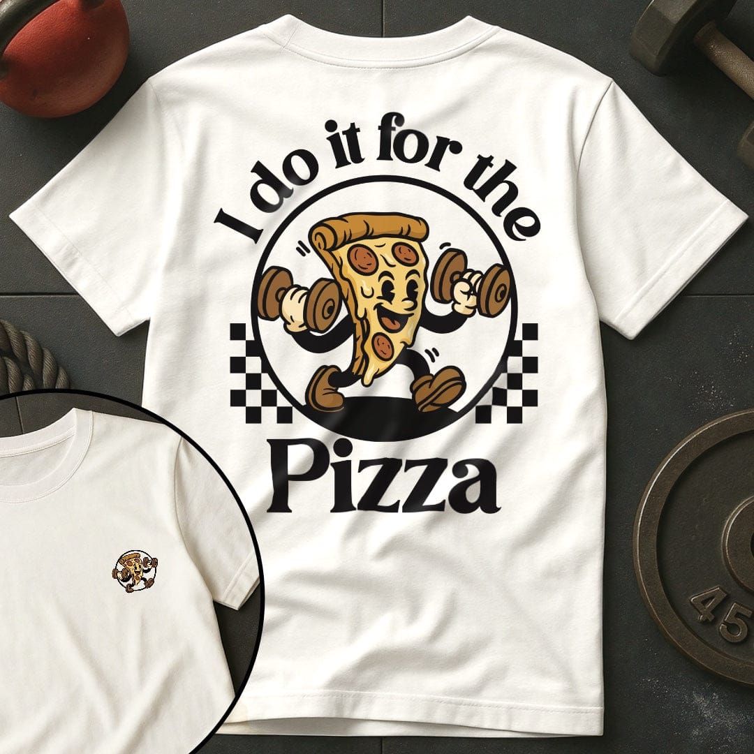 I Do It For The Pizza Retro T-Shirt