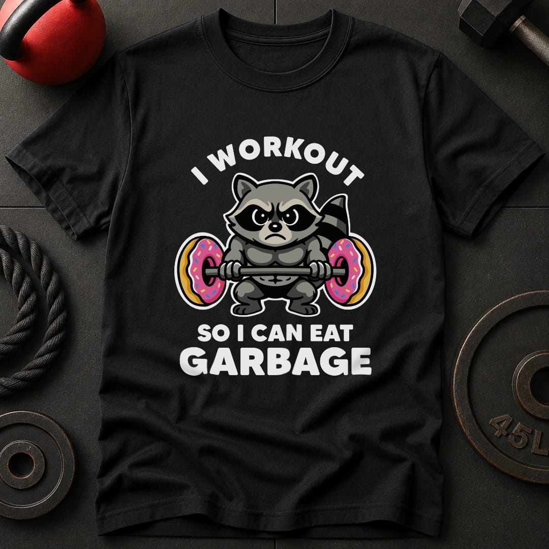 I Work out Raccoon T-Shirt
