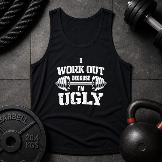 I Work Out Because Unisex Tank