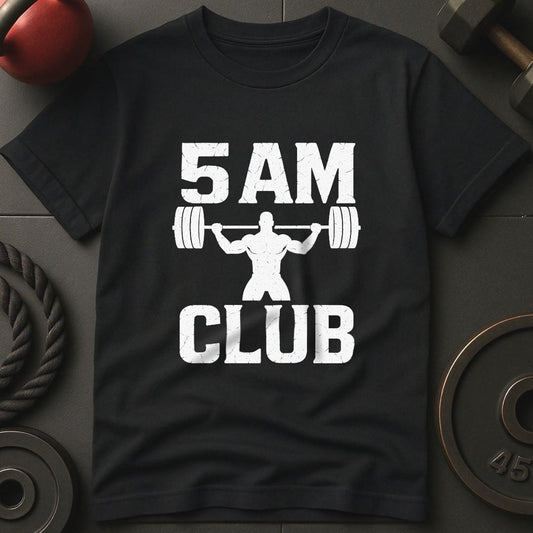 5 AM Club Weightlifting Gym T-Shirt