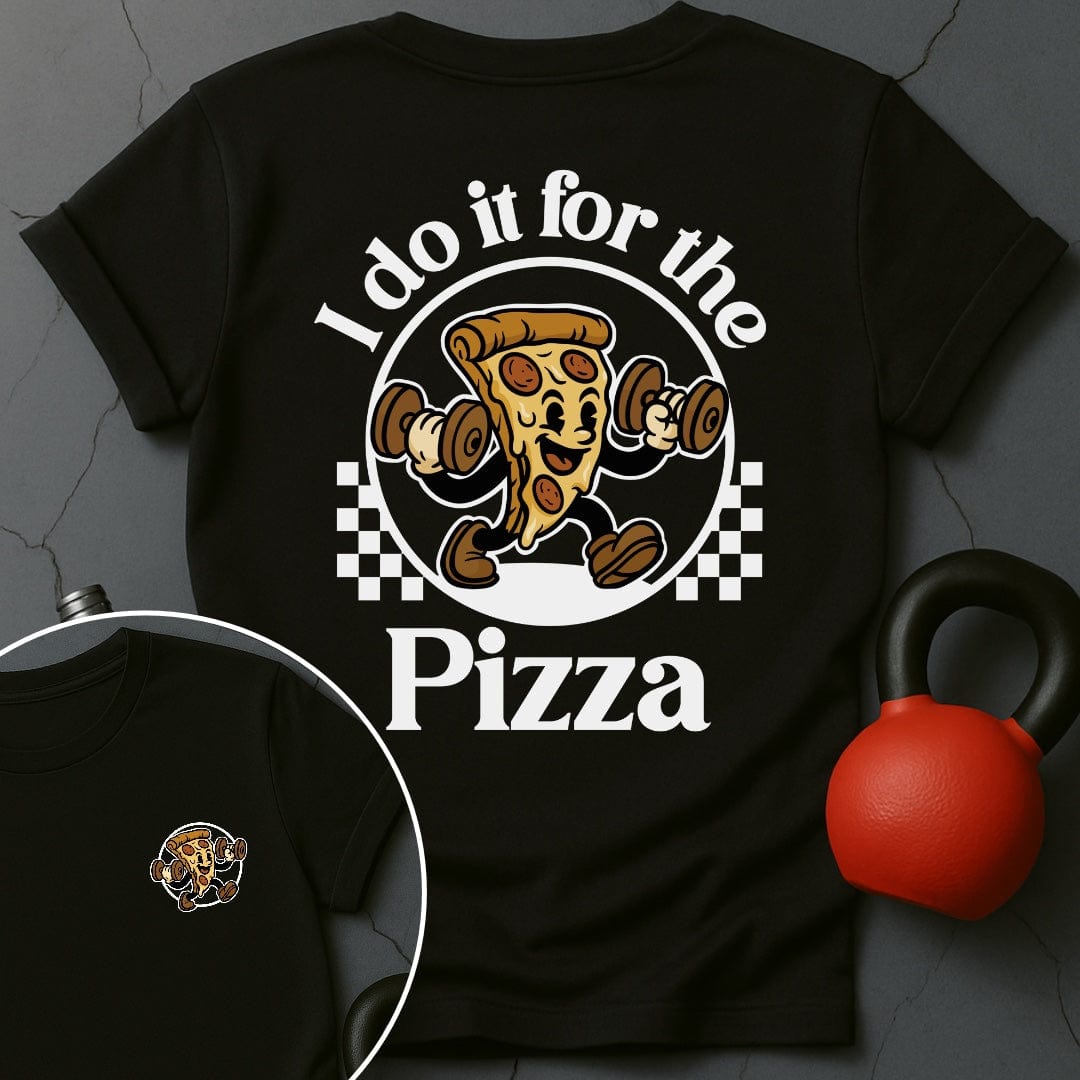 I Do It For The Pizza Retro T-Shirt
