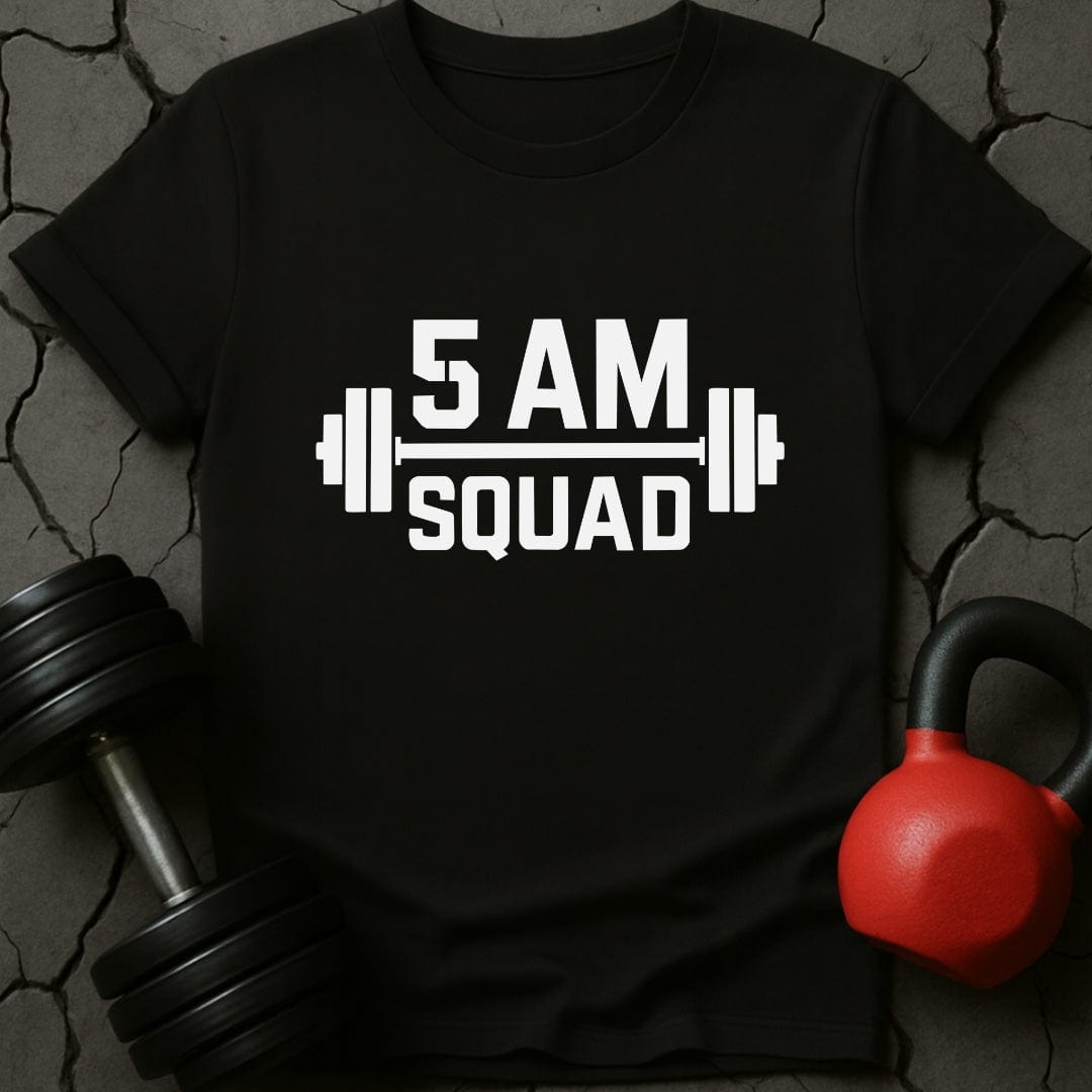 5 AM Squad Weightlifting Gym T-Shirt