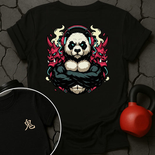 CyberPunk Oni Panda Gym T-Shirt