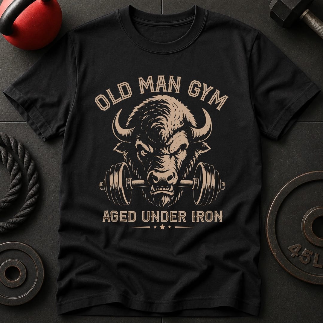 Old Man Gym Bison T-shirt