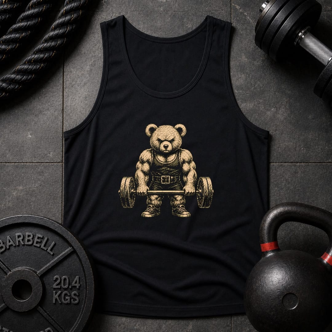 Weightlifting Bear Unisex Tank