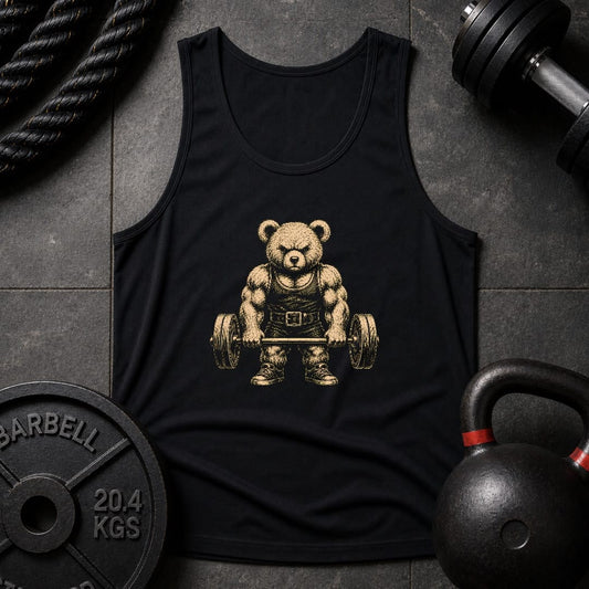 Weightlifting Bear Unisex Tank