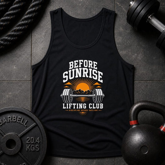 Before Sunrise Lifting Club Unisex Tank