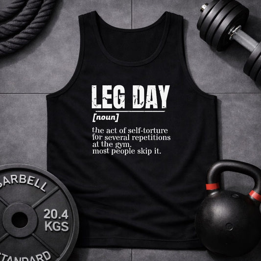 Leg Day Vocaboulary Unisex Tank