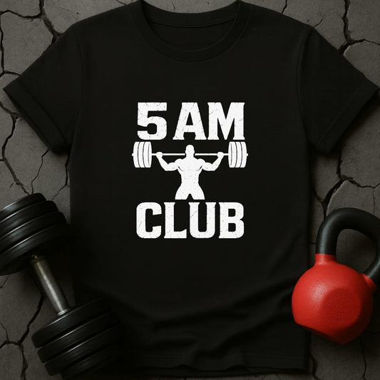 5 AM Club Weightlifting Gym T-Shirt