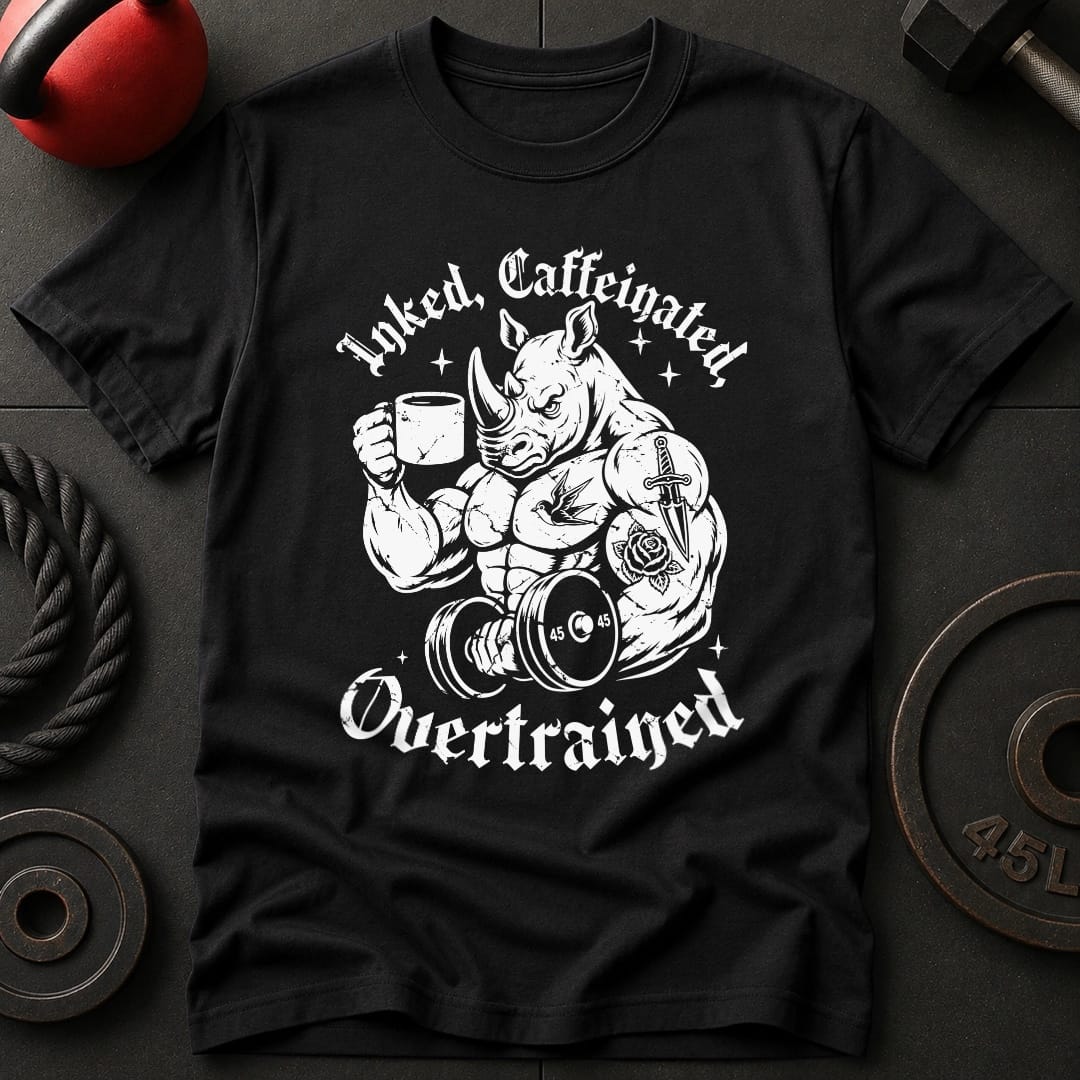 Inked, Caffeinated, Overtrained T-shirt