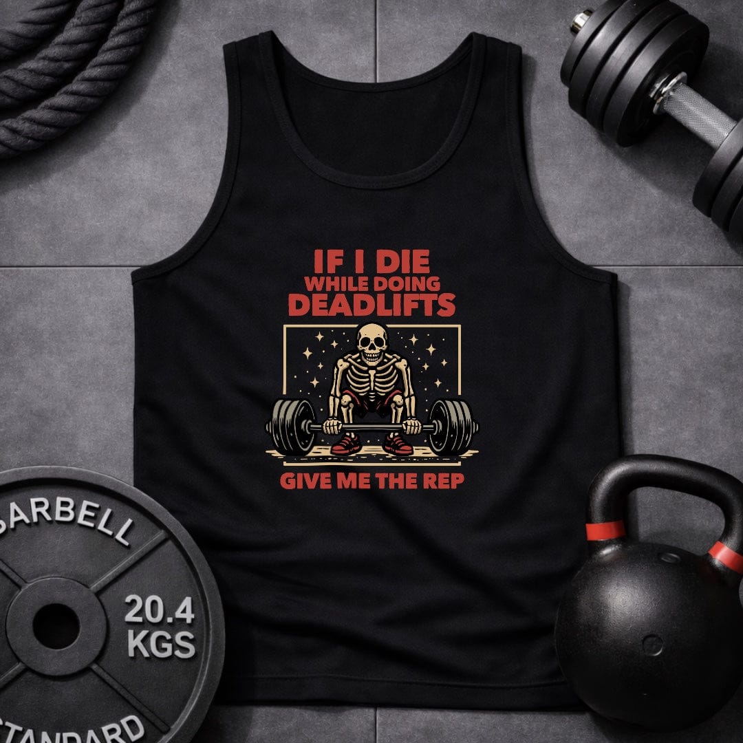 If I Die Deadlifting Unisex Tank