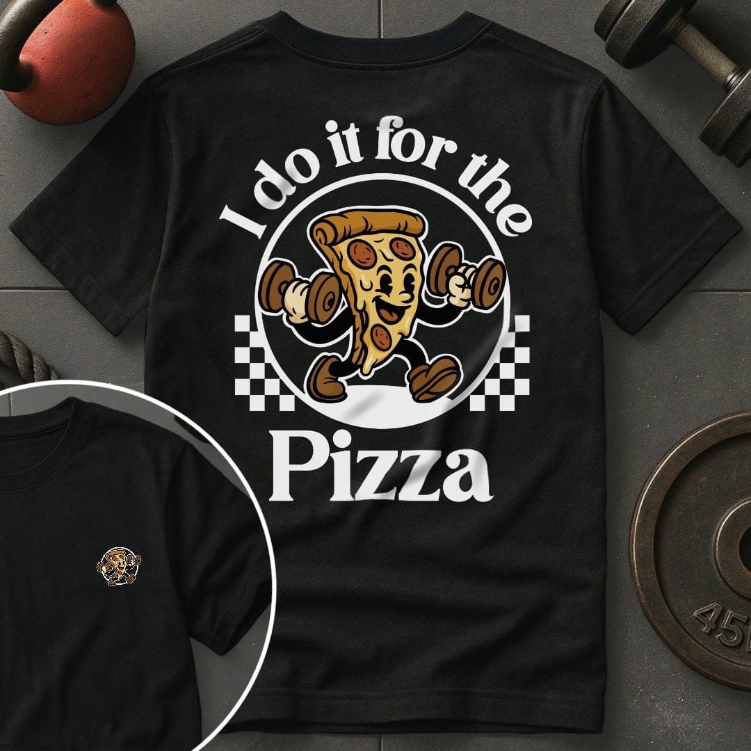 I Do It For The Pizza Retro T-Shirt