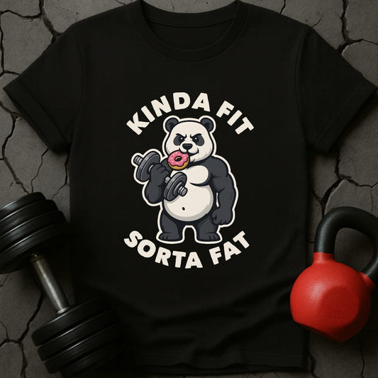 Kinda Fit Sorta Fat Panda Gym T-Shirt