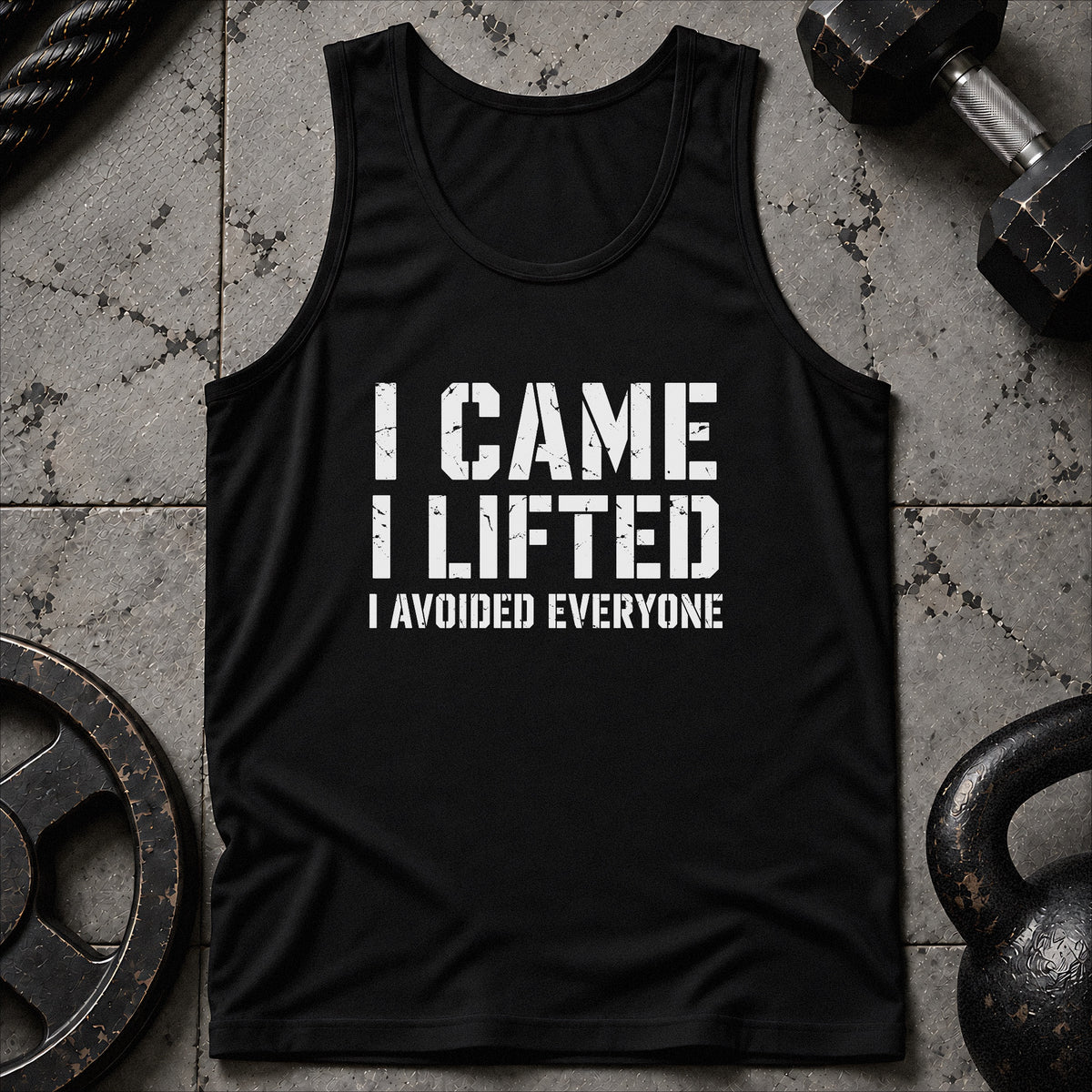 I Came I Lifted Unisex Tank