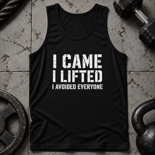 I Came I Lifted Unisex Tank